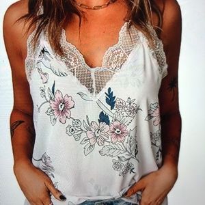 Spaghetti strap v-neck camisole